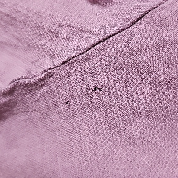 Banana Republic Graphic Tee V Neck Short Sleeve T- Shirt Mauve Purple Size L - Picture 7 of 7